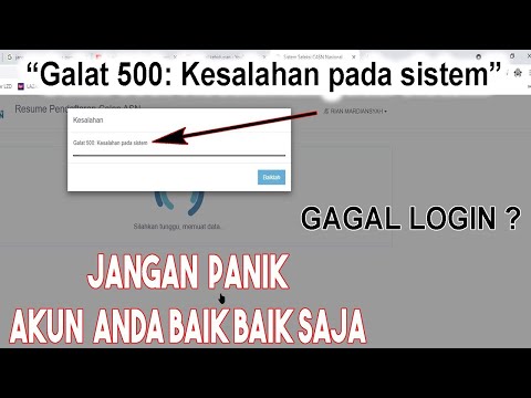 Galat 500 Kesalahan Pada Sistem