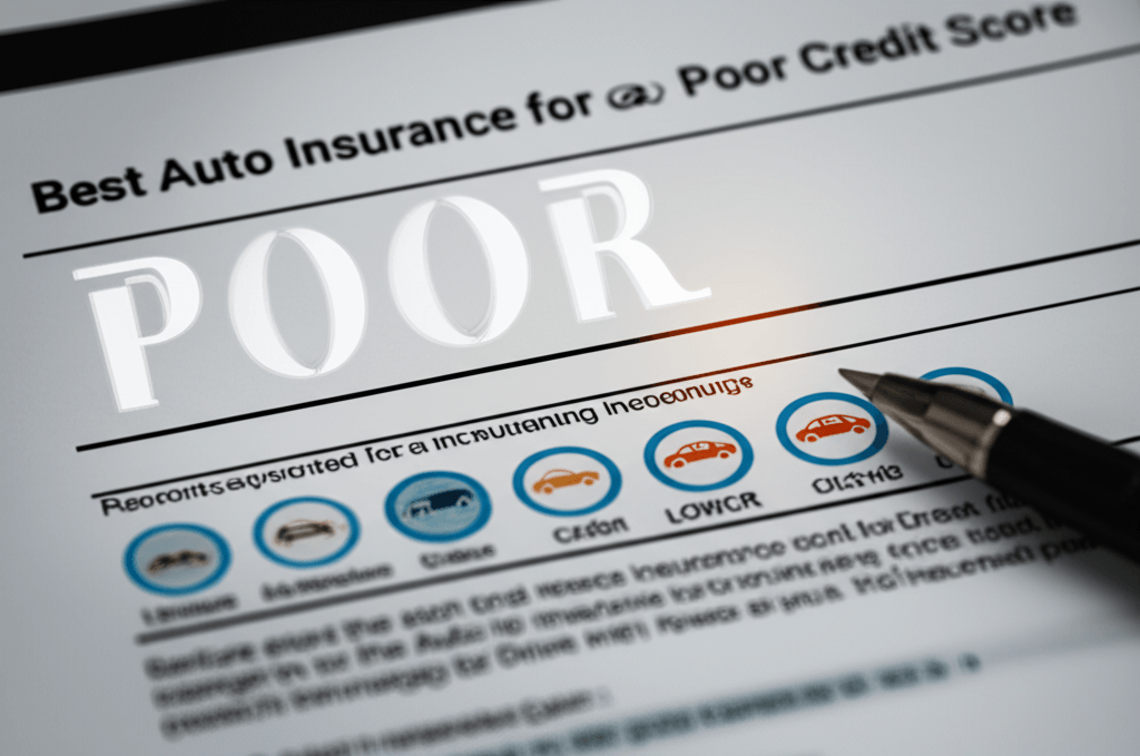 Best Auto Insurance for a Driver with a Poor Credit Score Best Auto Insurance for a Driver with a Poor Credit Score