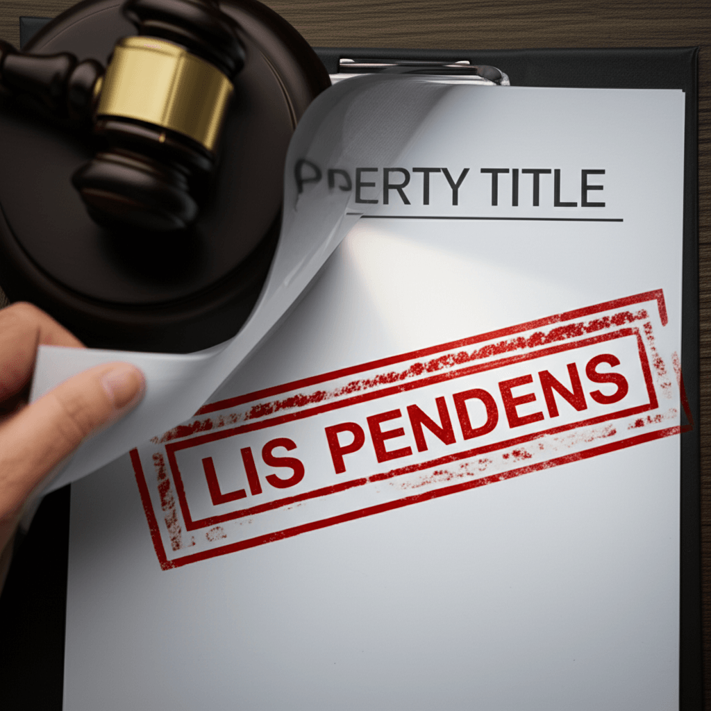 how to clear a lis pendens from a property title