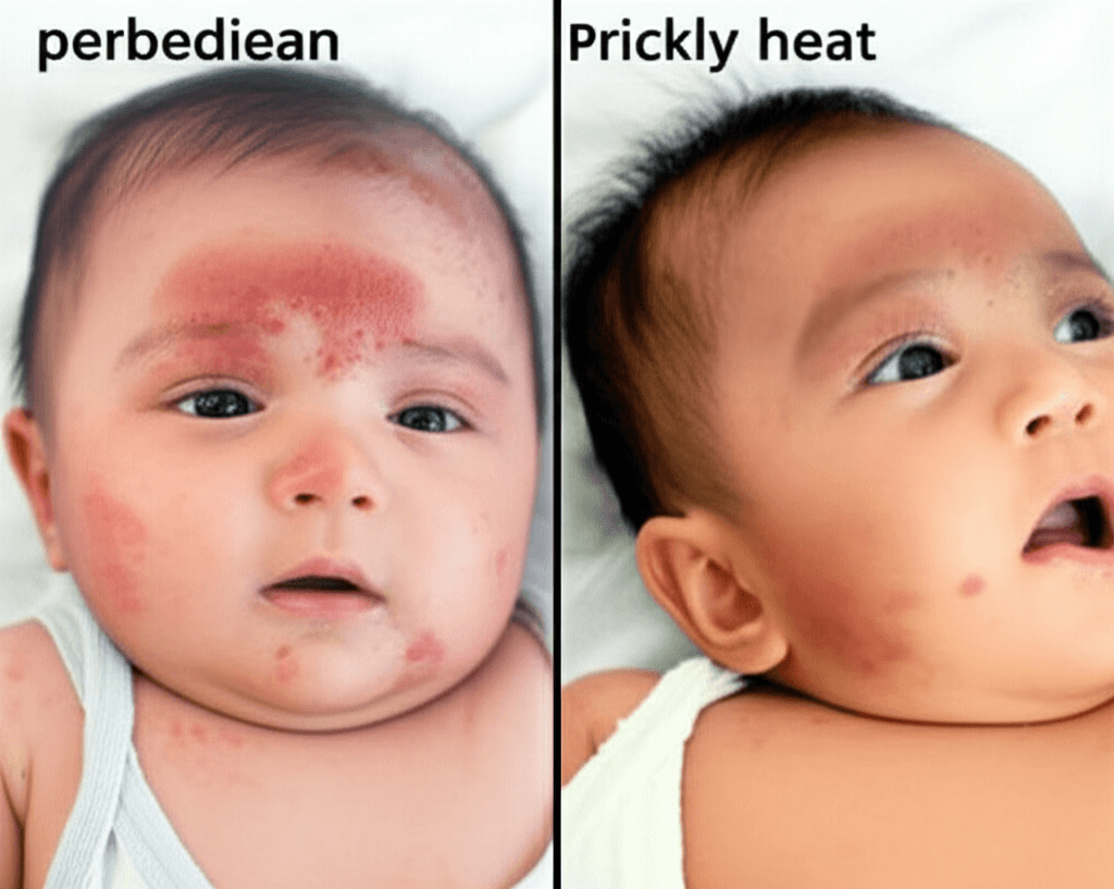 perbedaan biang keringat dan eksim pada bayi